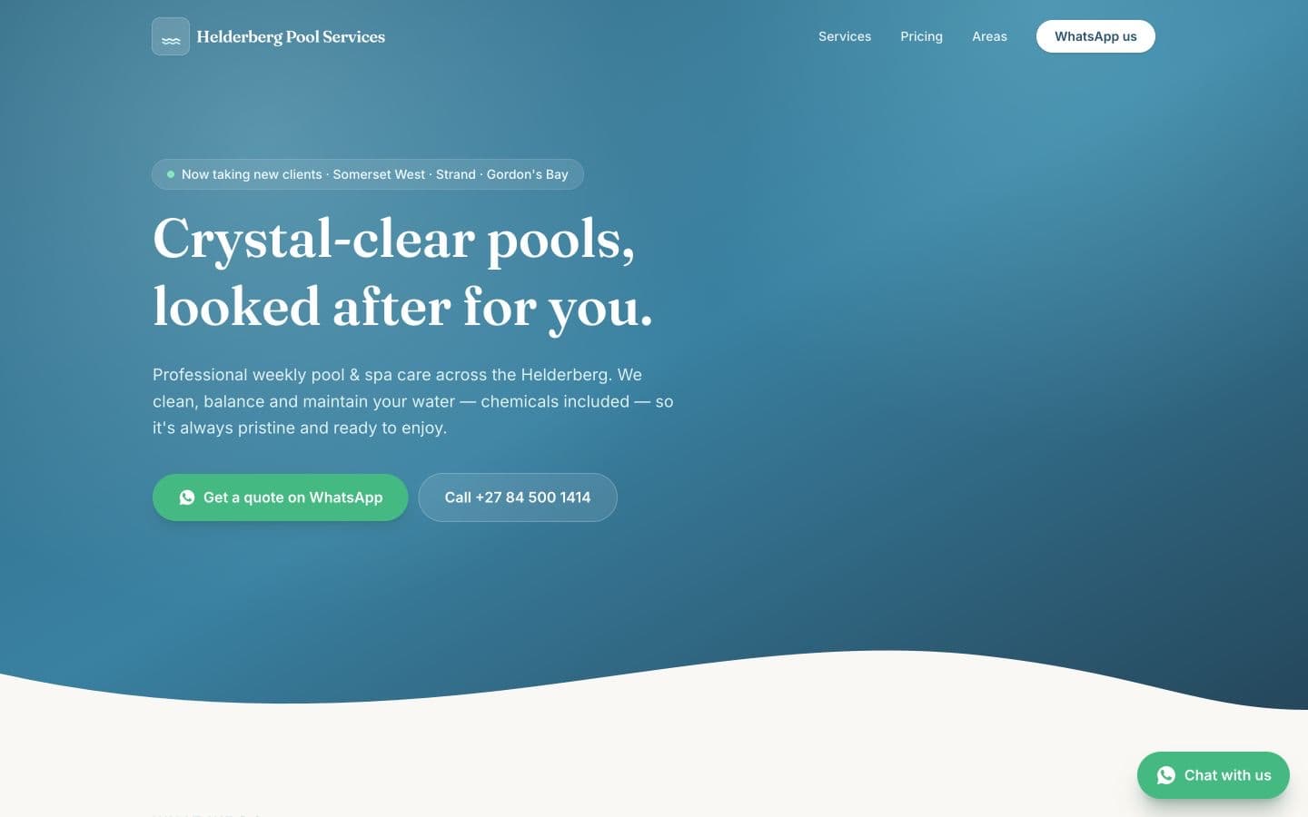 Helderberg Pool Services screenshot